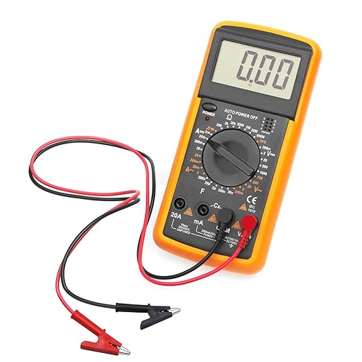 Multimeter Alligator Clips TES Leads,Banana Plug to Alligator Clip Electtical Testing Leads,Banana Plugs fit Most Digital Meters， Multimeter TES Leads Length 40.87 inches (2 Pieces）