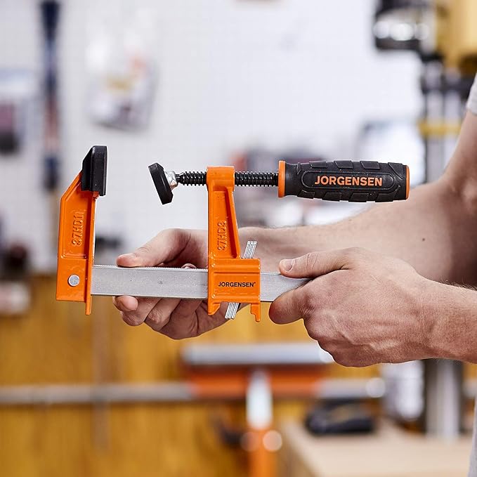 Pony Jorgensen 3706-HD Heavy Duty Steel Bar Clamp, Orange, 6-Inch