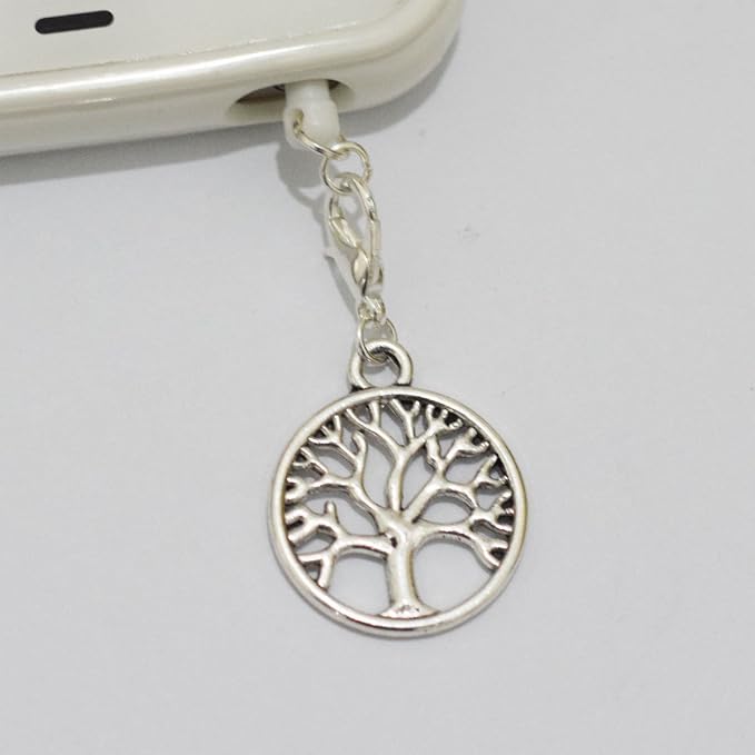 YYaaloa Pack of 50 Tibetan Tree of Life Charms; Silver, Mixed Smooth Metal - Image 8