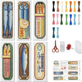 FREEBLOSS 6 Set Cross Stitch Bookmark Kit Stamped Cross Stitch Kit by FreeandCreativeCraftsArt