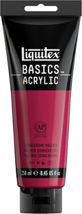 Liquitex BASICS Acrylic Paint, 250ml Tube, Quinacridone Magenta by Liquitex