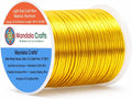 Mandala Crafts 20 Gauge Light Gold Tone Anodized Aluminum Craft Wire 100 FT | by MandalaCrafts
