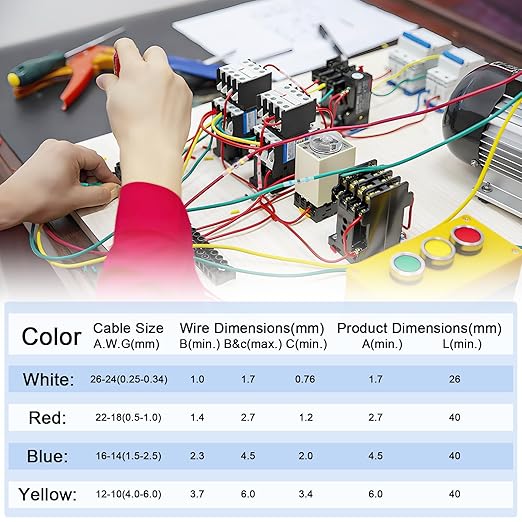 Heat Shrink Solder Seal Connectors Kit 160PCS - Waterproof Electrical Terminals, Solder Sleeve Wire Connectors for Marine Automotive Boat Truck Motorcycle (16-14 to 22-18 AWG, Weatherproof, Insulated)