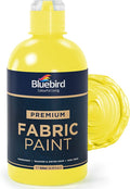 BLUEBIRD Fabric Paint, Lemon Yellow, 16.9 Fl Oz, Permanent Fabric Paints by BluebirdArts