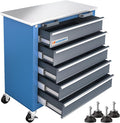 5-Drawer Rolling Tool Chest,Locking Metal Tool Cabinet with Drawer Liners,Non-Slip Pearl Cotton Mat,360° Wheels for Easy Move,Can be Used in Combination with The Seven-Drawer Tool Cabinet