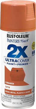 Rust-Oleum Painter's Touch 2X Ultra Cover Spray Paint, Satin Cinnamon | Indoor by Rust-Oleum