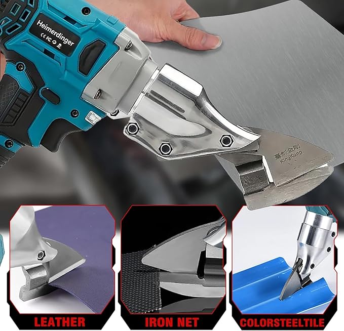 Brushless Cordless Metal Shear for Makita 18V Battery,Heavy Duty Electric Scissors for Cutting Metal/Iron,Stainless Steel,Carpet and Cardboard-Variable Speed