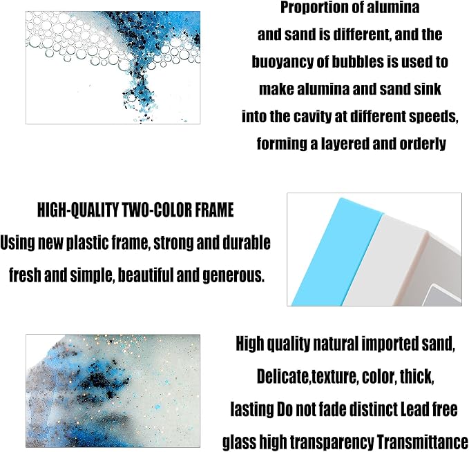 Moving Sand Art Liquid Motion Bubbler Flowing Sand Art Picture Desktop Sensory - Image 5