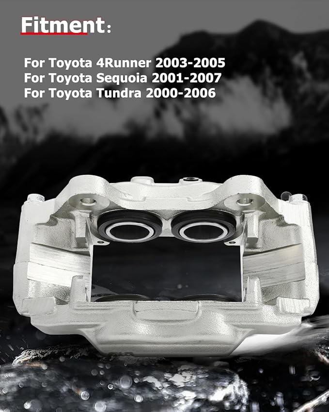 cciyu Front Left Brake Caliper Assembly 192713 2003 2004 2005 For Toyota For 4Runner,2001 2002 2003 2004 2005 2006 2007 For Toyota For Sequoia,2000 2001 2002 2003 2004 2005 2006 For Toyota For Tundra