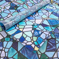 funlife Original Hand-Drawn Privacy Stained Glass Window Film, Reusable Single by funlife