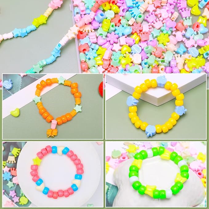 Eppingwin 1/2 pounds Shaped Pony Beads - Image 3