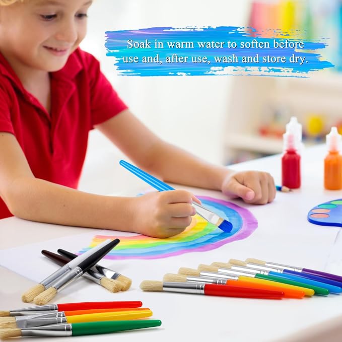 20 Pcs Kids Paint Brushes - Image 5