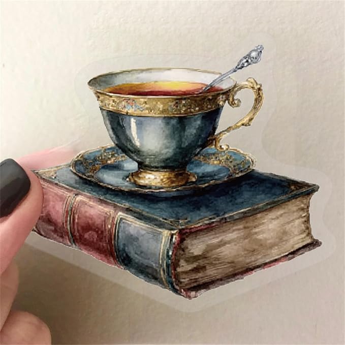 50 PCS Vintage Coffee Book Stickers - Image 6