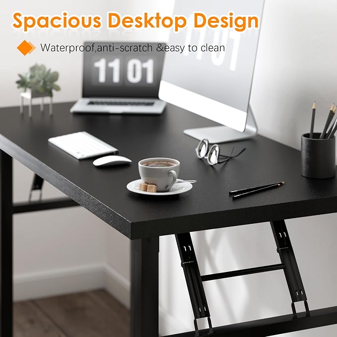 Need Computer Desk Office Desk 47 inches Folding Table - Image 5