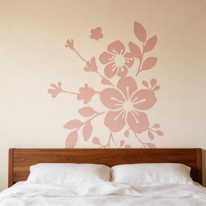 TIAMECH A4 Reusable Vintage Wildflower Branch Stencil - Image 6
