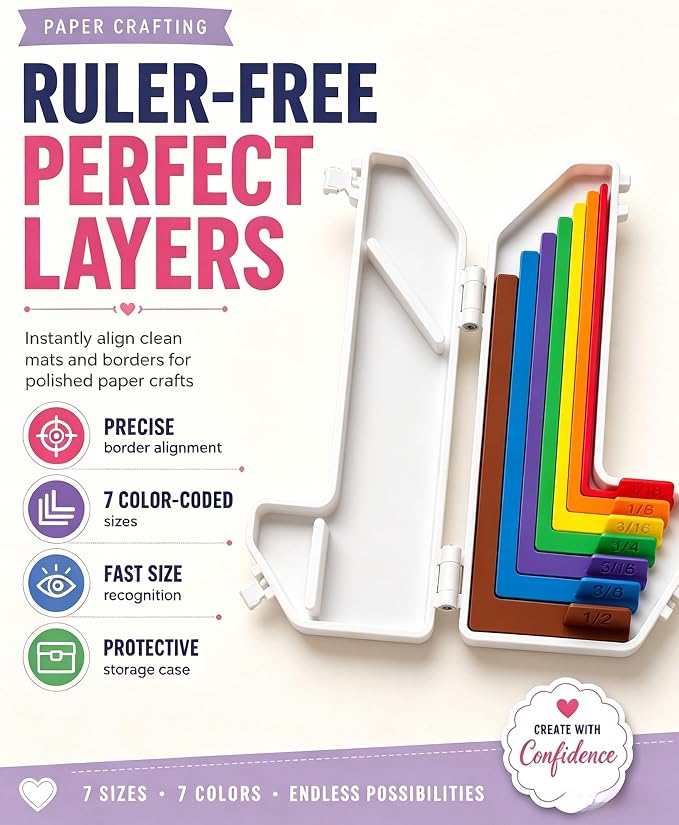 7pcs Paper Crafting Alignment Guides - Image 6
