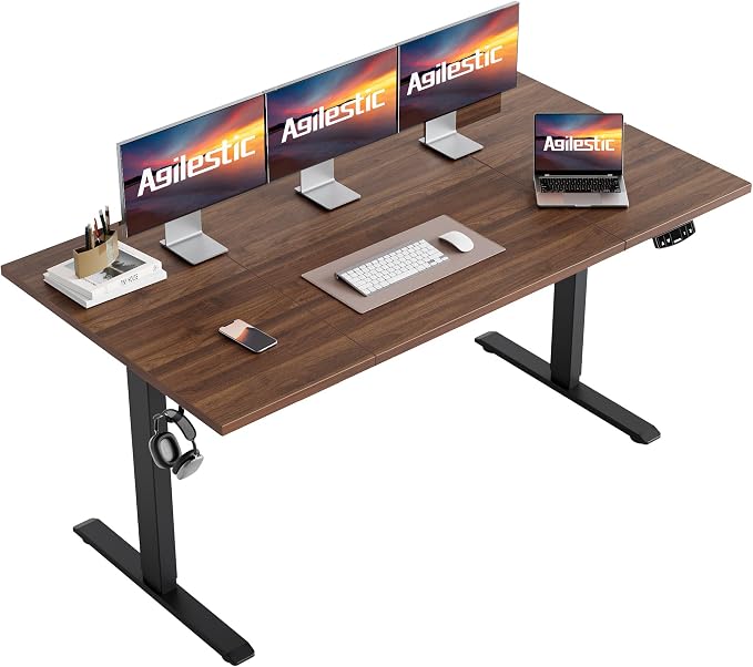 Agilestic Electric Standing Desk, 63 x 23.6 Inches Height Adjustable Desk by Agilestic