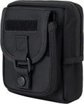 Compact Utility Gadget Pouch Tactical MOLLE Nylon Duty Belt Pouches for Police Law Enforcement Work EDC Small Tool Waist Bag for 6.1" Cellphone Outdoor Camping Hiking Organizer