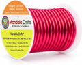 Mandala Crafts 8 Gauge Raspberry Anodized Aluminum Craft Wire, 32 FT | Colored by MandalaCrafts