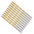 Drill Bit, 11/64" Cutting Diameter, 4341 HSS TiN Coated 135° Cutting Angle Jobber Bits - (Applications: for Drilling Soft Metal Plastic Wood), 10-Pieces