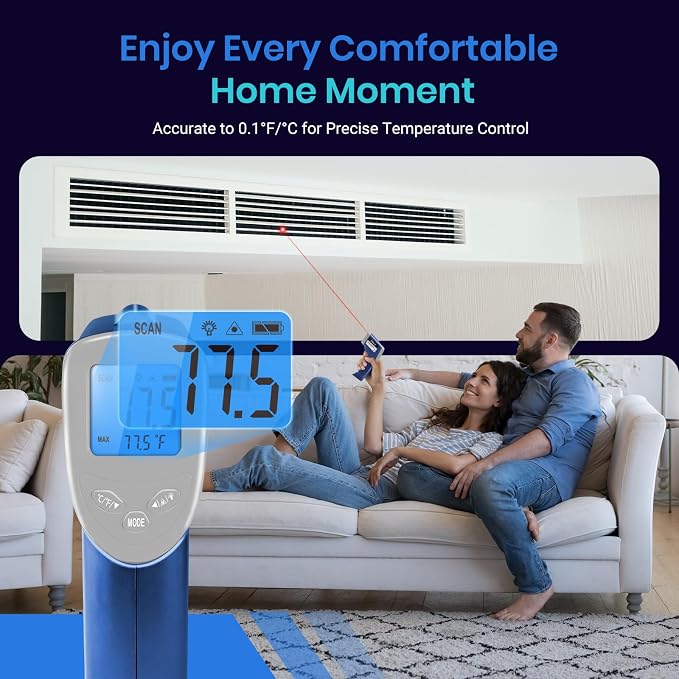 Etekcity Infrared Thermometer Laser Temperature Gun, -58°F~1130°F, Pizza Oven - Image 4