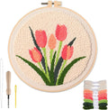 Punch Needle Kit Adults Beginner- Step-by-Step Guide & Video, Including Punch by Biubee