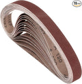 15 Pcs Sanding Belts 1-1/8 x 21 Inch 120 Grit Aluminum Oxide Abrasive Sandpaper for Belt Sander Metal Grinding Wood Working Weld Rust Removal