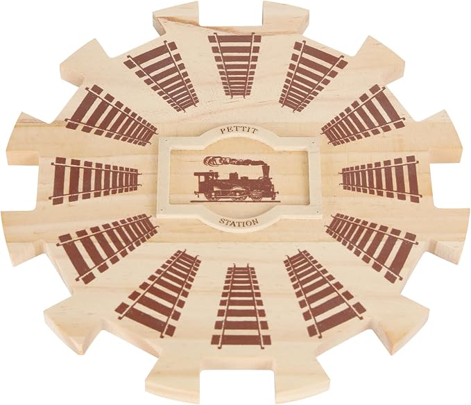 Mexican Train Dominoes Wooden Hub- Premium Pine by NVAAV