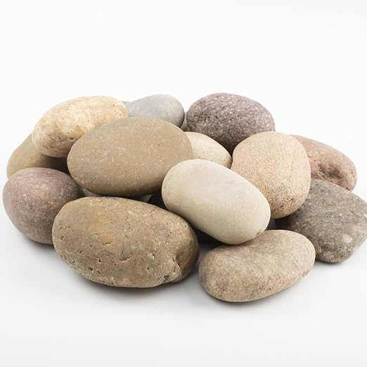 40 LBS Large Natural River Rocks – 2-3.5 Inch Unpolished Decorative Pebbles - Image 3