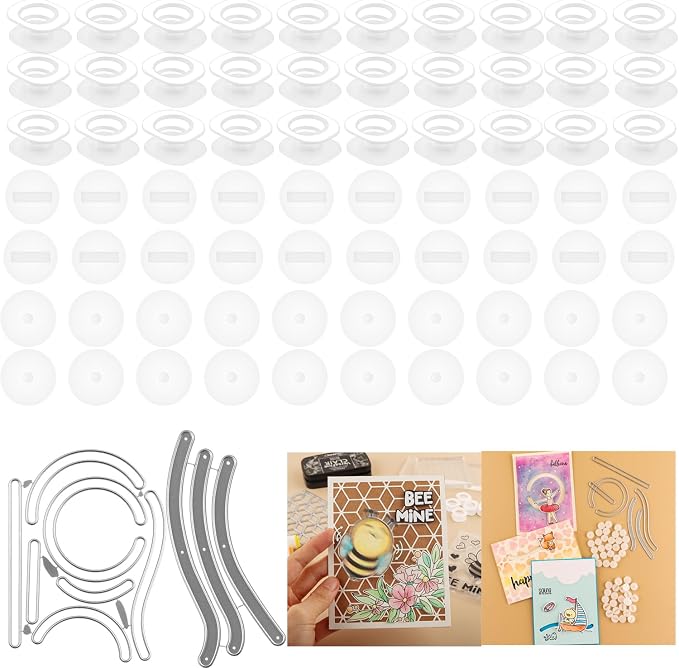 72Pcs/Set Mini Action Wobbles, Self-Adhesive Springs, Small Wobblers Movers by BAOFALI