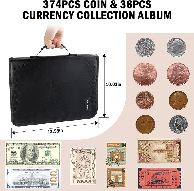 Coin Collection Book Holder Organizer - Image 4