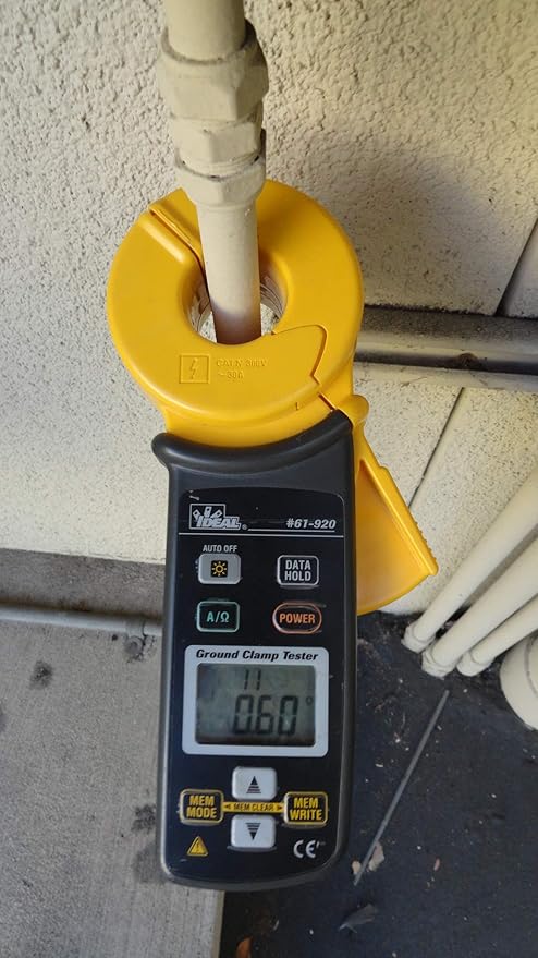 IDEAL INDUSTRIES INC. 61-920 Ground Rod Resistance Clamp Meter, Case Included, Black