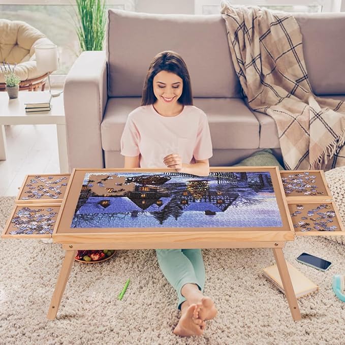 Yacona Puzzle Board 1500 Pieces, Jigsaw Puzzle Table by Unknown
