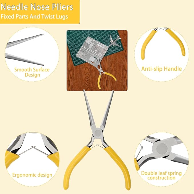 23 Pieces Metal Puzzle Tool Kit, AHIER Metal Model Tool Kit Including Plier - Image 4