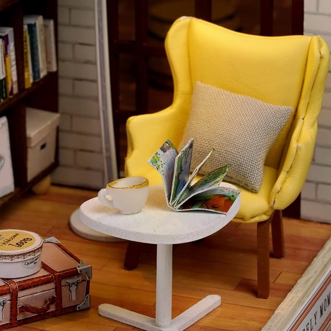 CUTEROOM DIY Doll House Miniature Furniture Wooden House Kit - Image 5