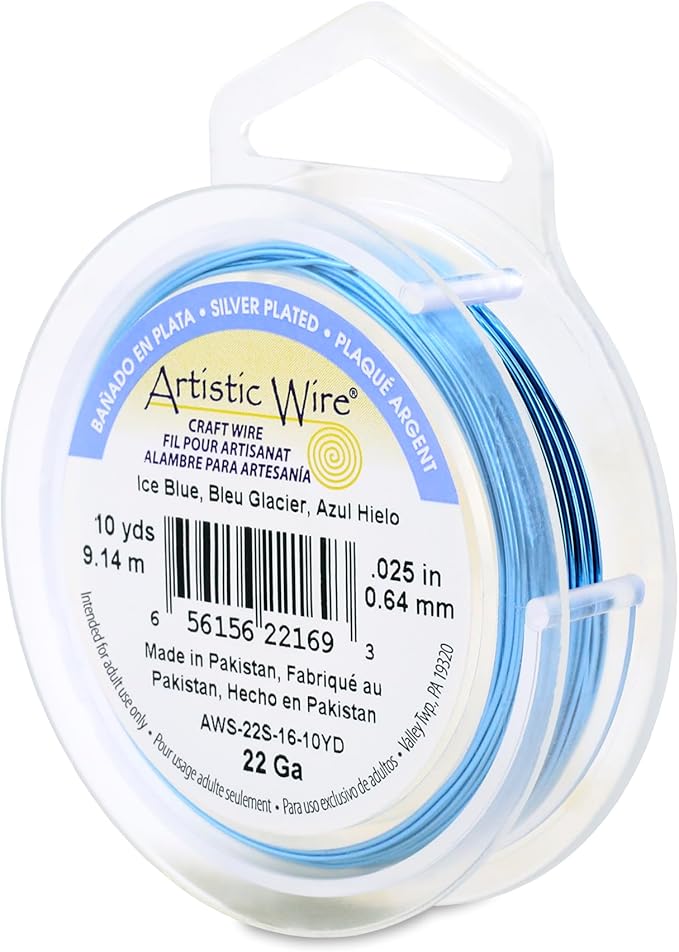 Artistic Wire, 22 Gauge Silver Plated Tarnish Resistant Colored Copper Craft by ArtisticWire