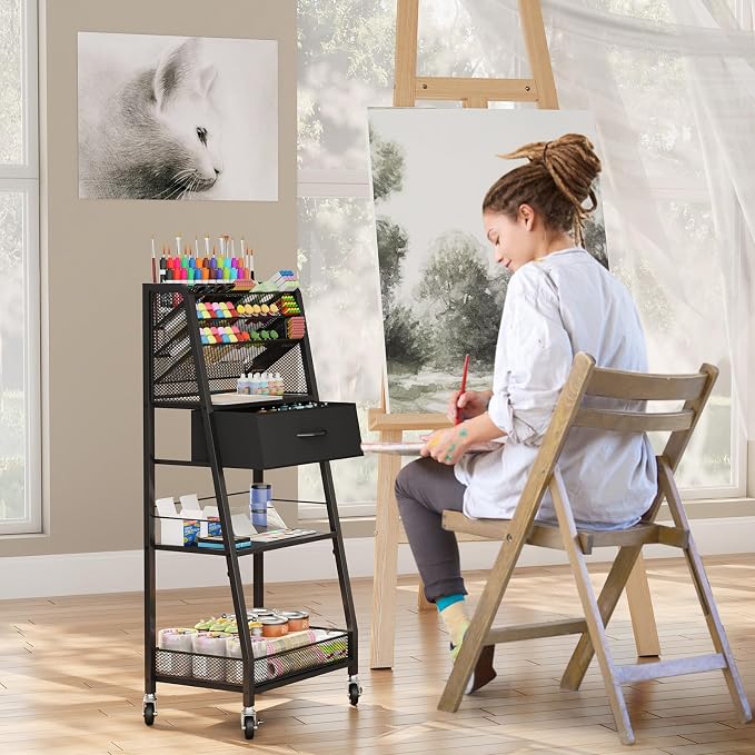 Homsorout 3 Tier Rolling Cart - Image 5