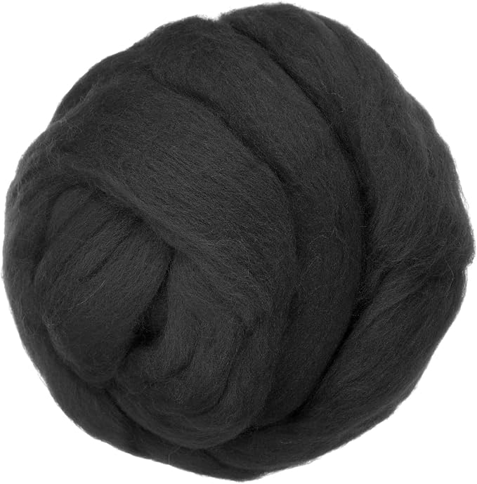 PATIKIL Wool Roving Yarn, 150G/5.3OZ Soft Felting Wool Pure Chunky Roving Yarn by PATIKIL
