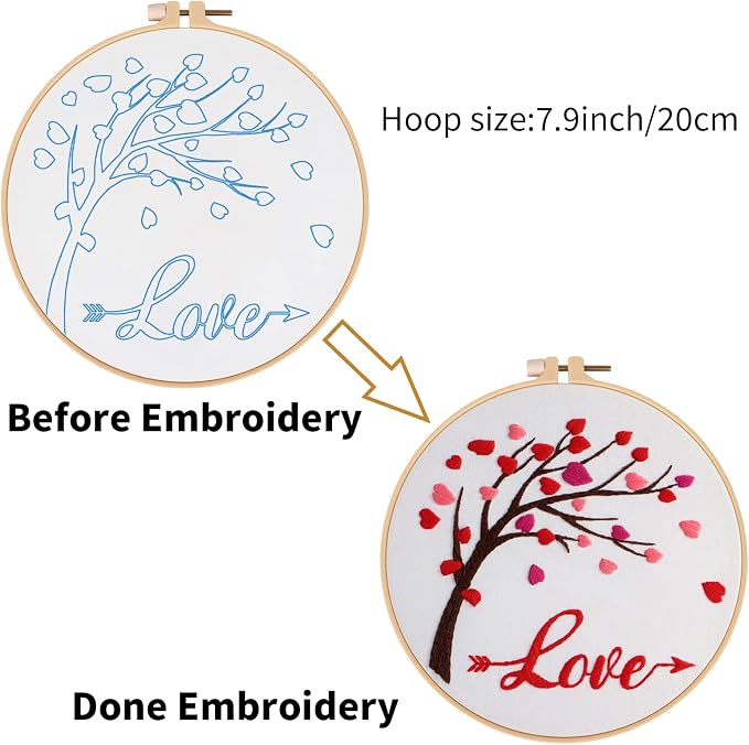 Louise Maelys Love Heart Tree Embroidery Kit - Image 4