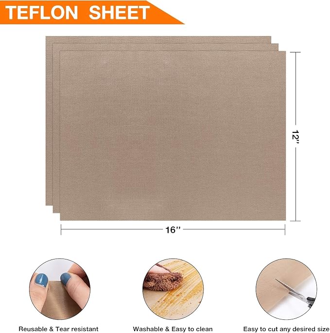 10 Pack PTFE Sheet for Heat Press - Image 3