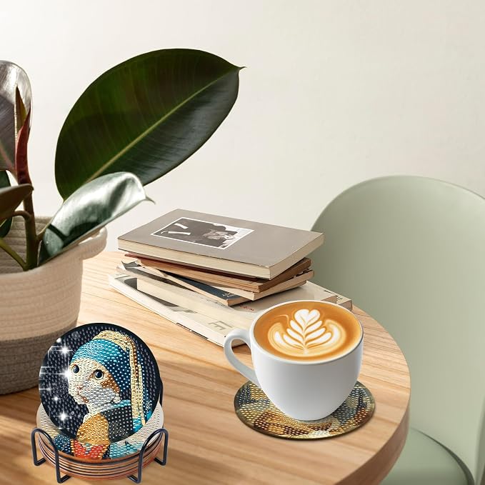 Sitsink Funny Cat Diamond Art Coasters - Image 5