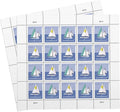 United States Postal Service Sailboats 2023 Blue Rectangular Postcard Stamps by United+States+Postal+Service