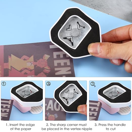 3 Way Corner Rounder Punch, 10mm 3 in 1 Corner Cutter - Image 4