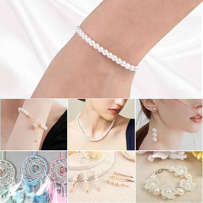 Phinus 6000 Pcs 4mm Pearl Beads - Image 5