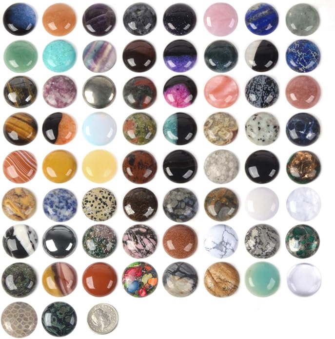 Wholesale Lot Multi-color Gemstone Round Oval Cab Cabochon by Justinstones