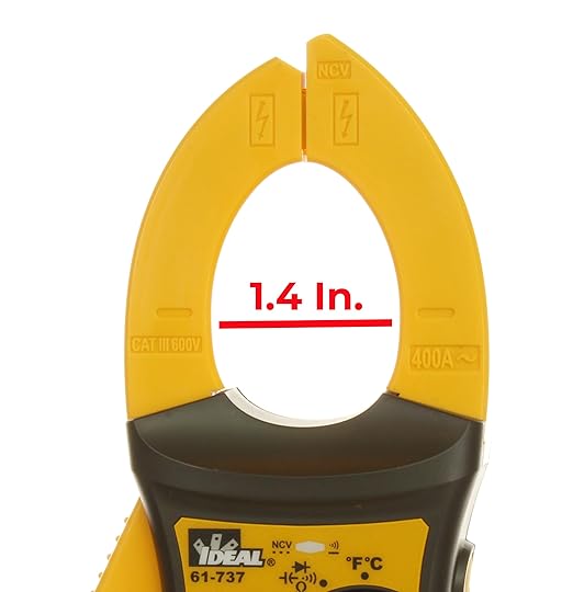 IDEAL INDUSTRIES INC. 61-737 Digital AC Clamp Meter 400 Amp 600-Volt, Red