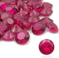 50Pcs Loose Synthetic Ruby Stone Bulk Wholesale Round Brilliant Cut Diamon by Gryrigns