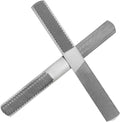 2P Hand File Set - 4 Way Rasp, Half Round, Flat & Needle Files for Wood & Metal Tools