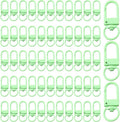 KJML DIY Keychain clip 60pcs Swivel Snap Lobster Claw Keychain Clasps Lanyard by KJMLDIY