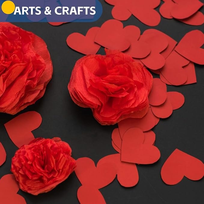Red Wrapping Paper, Mother's Day Valentines Birthday Bouquet Flower Gift Wrap - Image 8